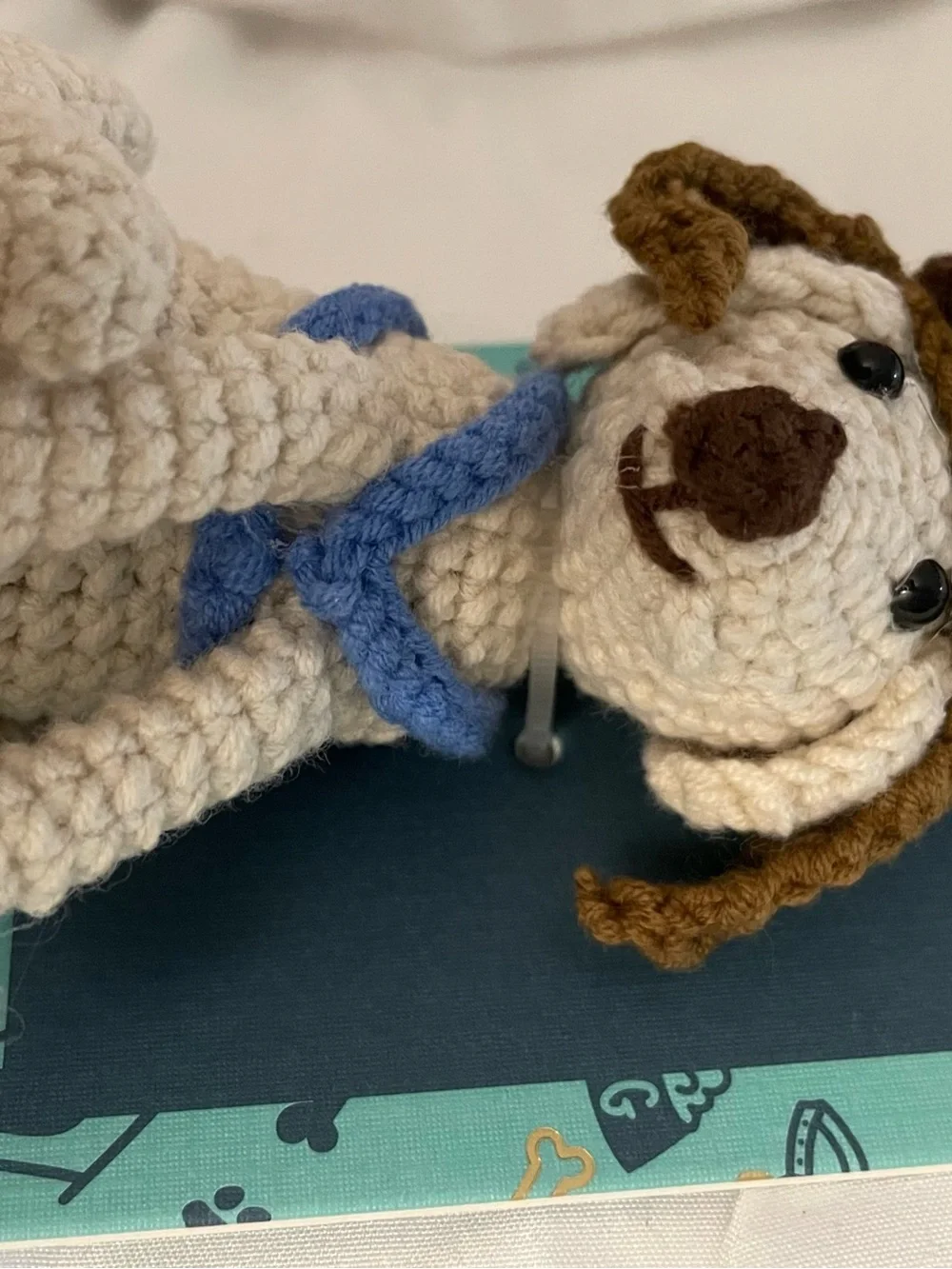 Piper Crochet Dog Charm Key Chain - New - Dog Lover